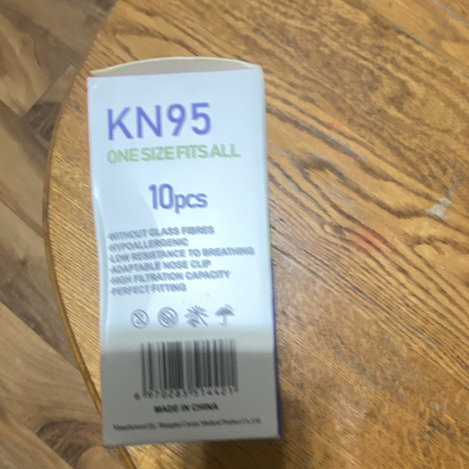 Careus KN95 Disposable Face Masks 10pcs One Size Fits All GB2626-2006