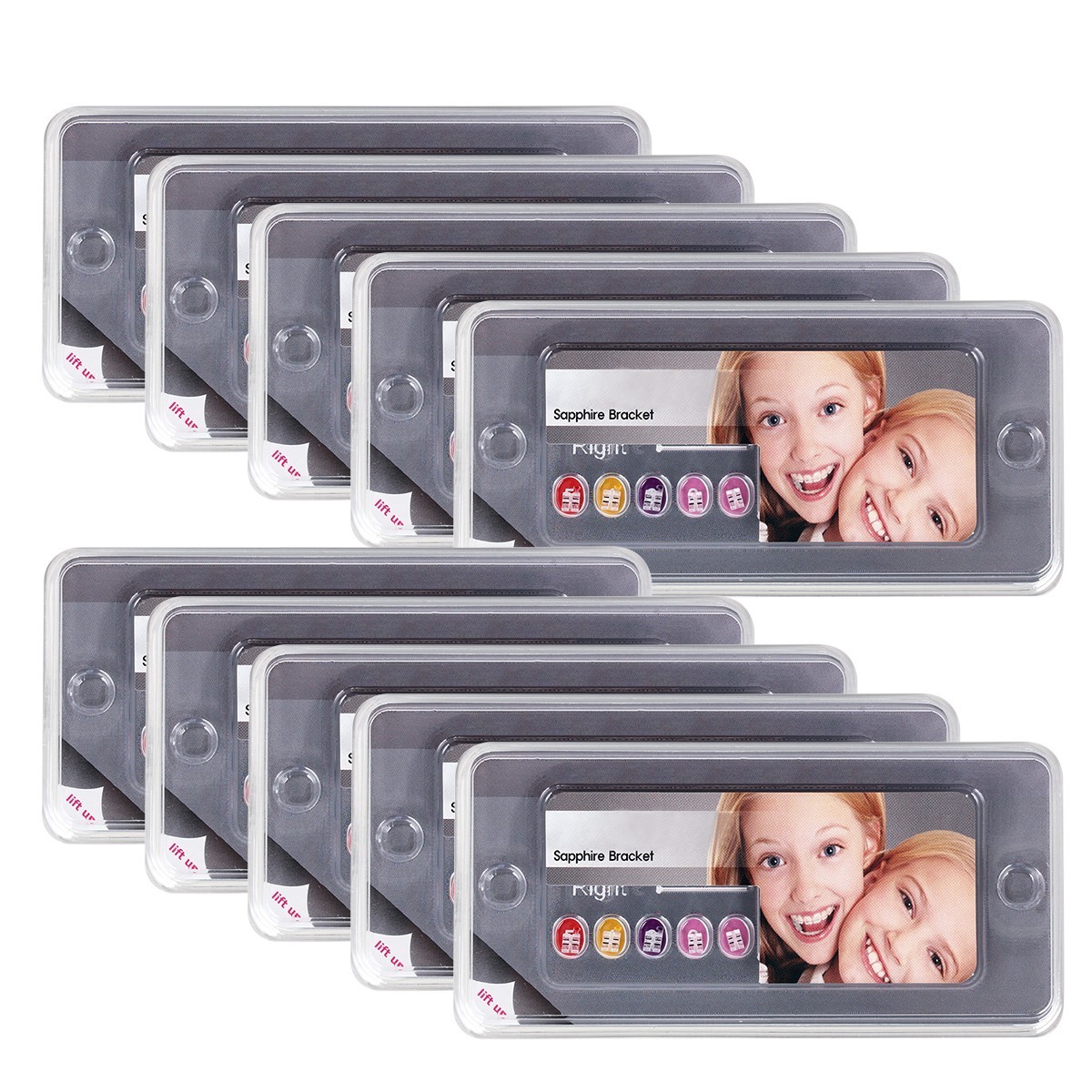 ABSOLUTE Dental Ortodoncia Brace Sapphire Zafiro Cerámica Roth 022 Gancho 345