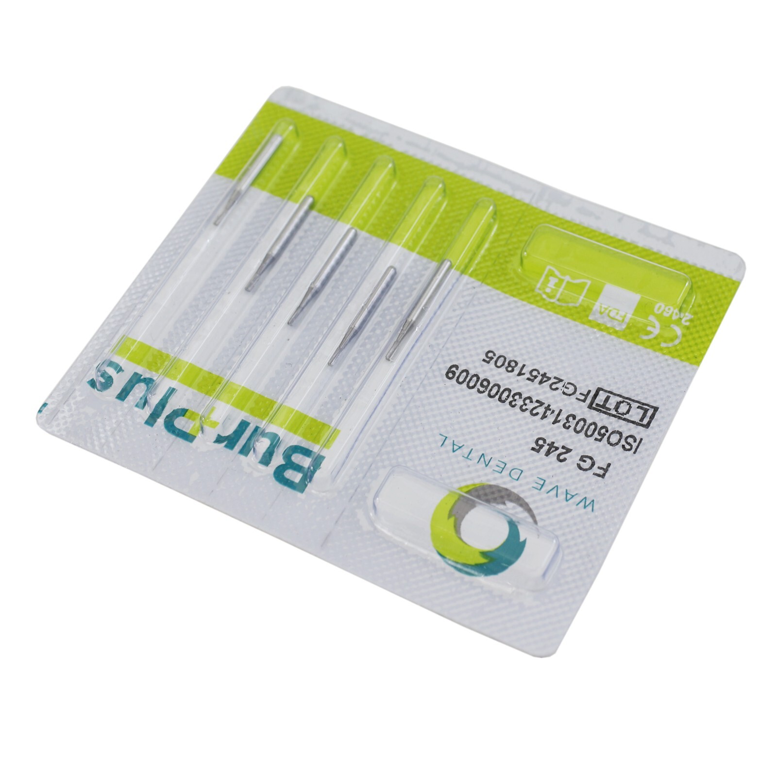 Wave Dental Carbide Burs FG 245 High Speed Friction Grip Domed Fissure Midwest