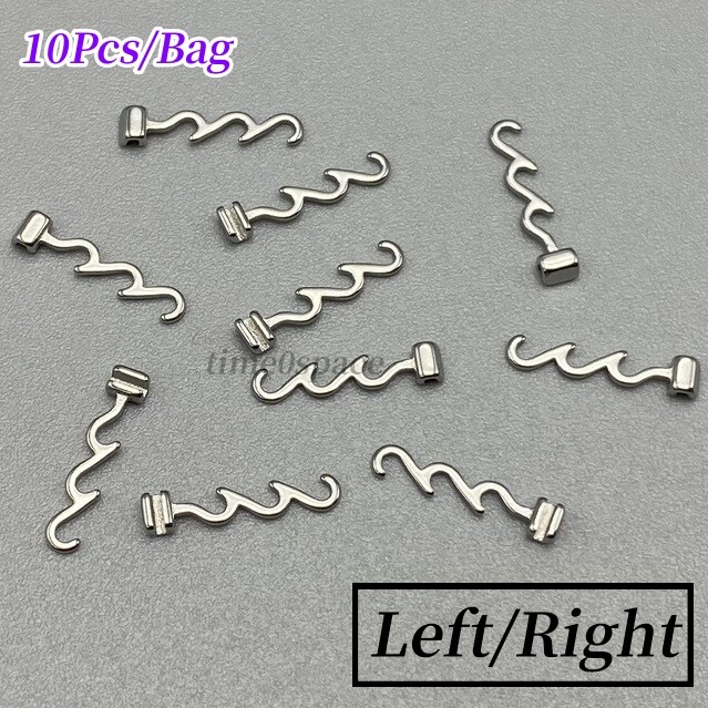 10Pcs/Bag Dental Orthodontic Crimpable Hook Multi-function Long Left/Right S.S