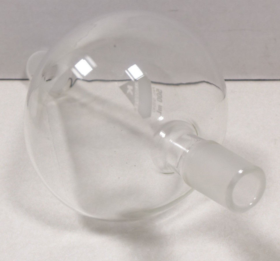 Lot of 3 Kuderna Danish Evaporator Concentrator Flasks 250ml & 500mL Lab Glass
