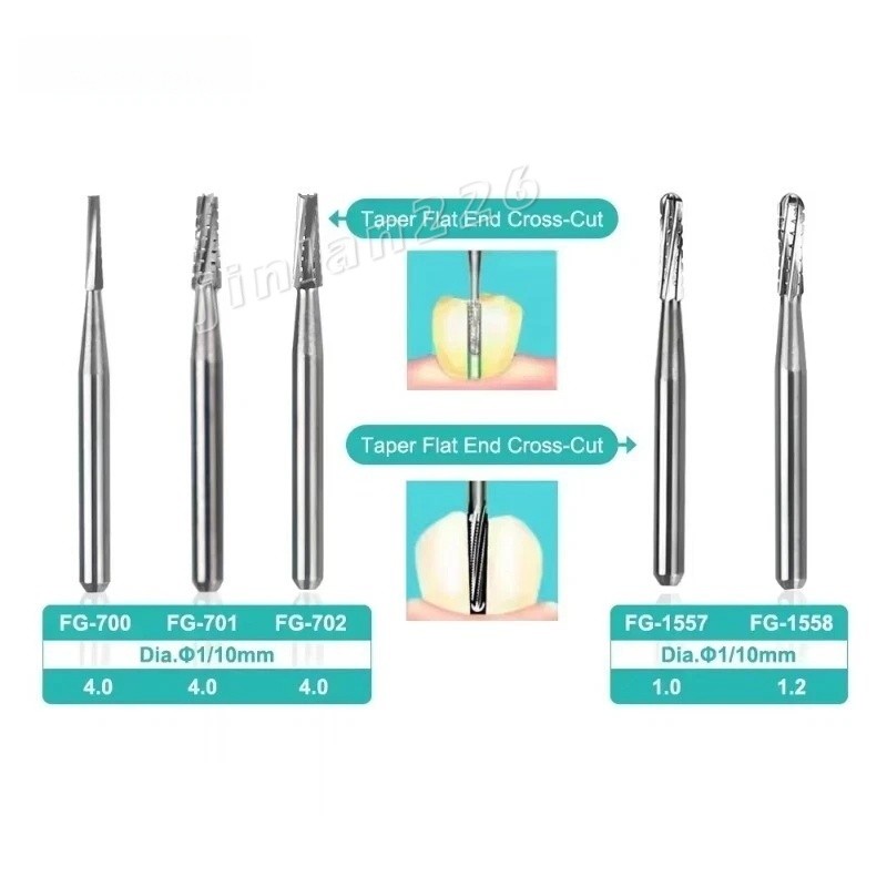 20 Types Dental Round Tungsten Carbide FG Bur For Surgical/ High Speed Handpiece