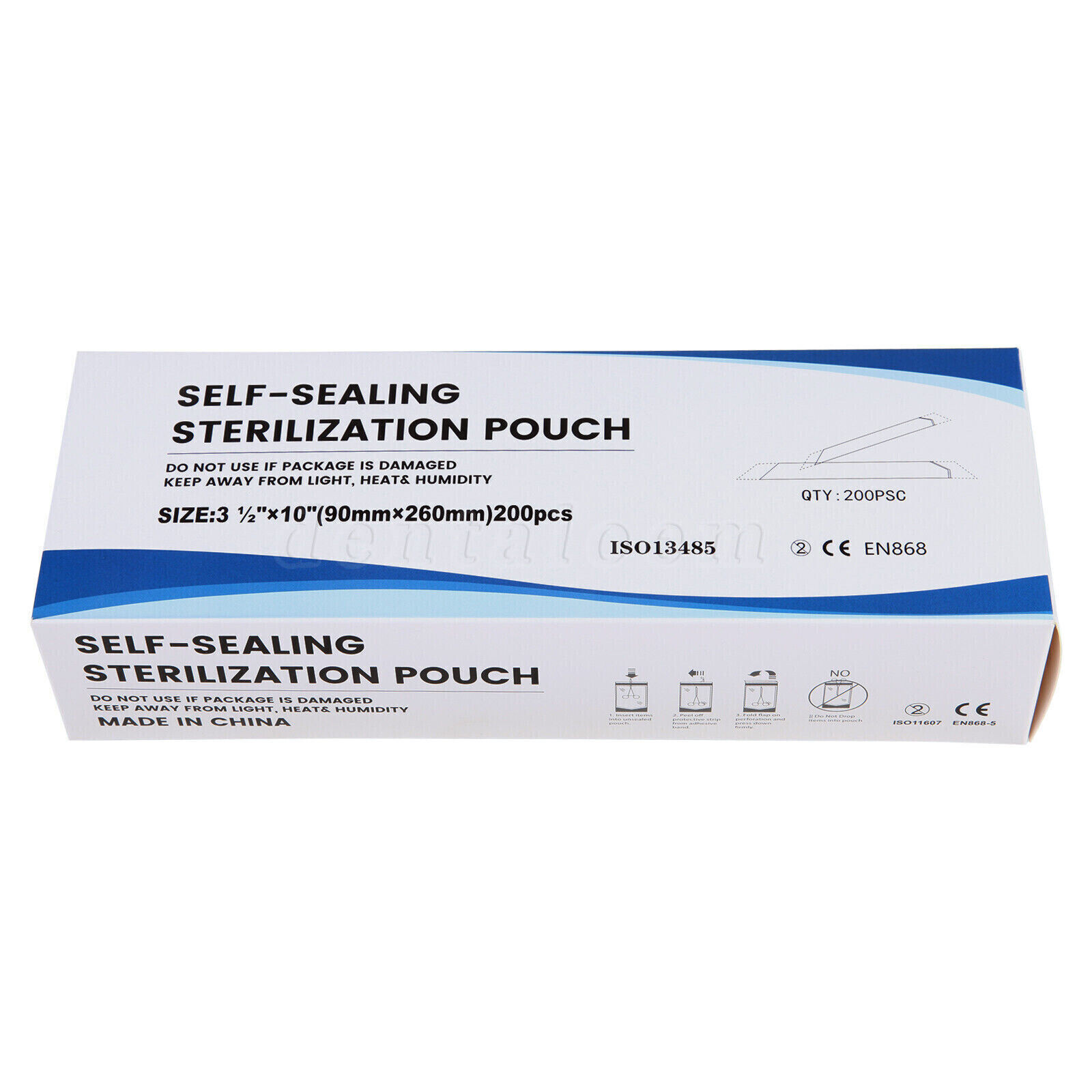 up to 7000 Sterilization Pouches 3.5 ” x 10 ” Dental Medical Self Seal Pouch Bag