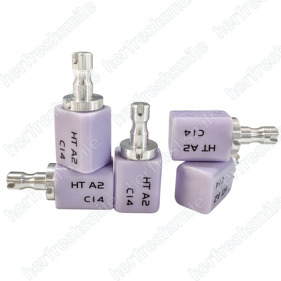 5Pcs Dental CAD CAM C14 Block HT/LT Blocks Glass Ceramic Lithium Disilicate USA