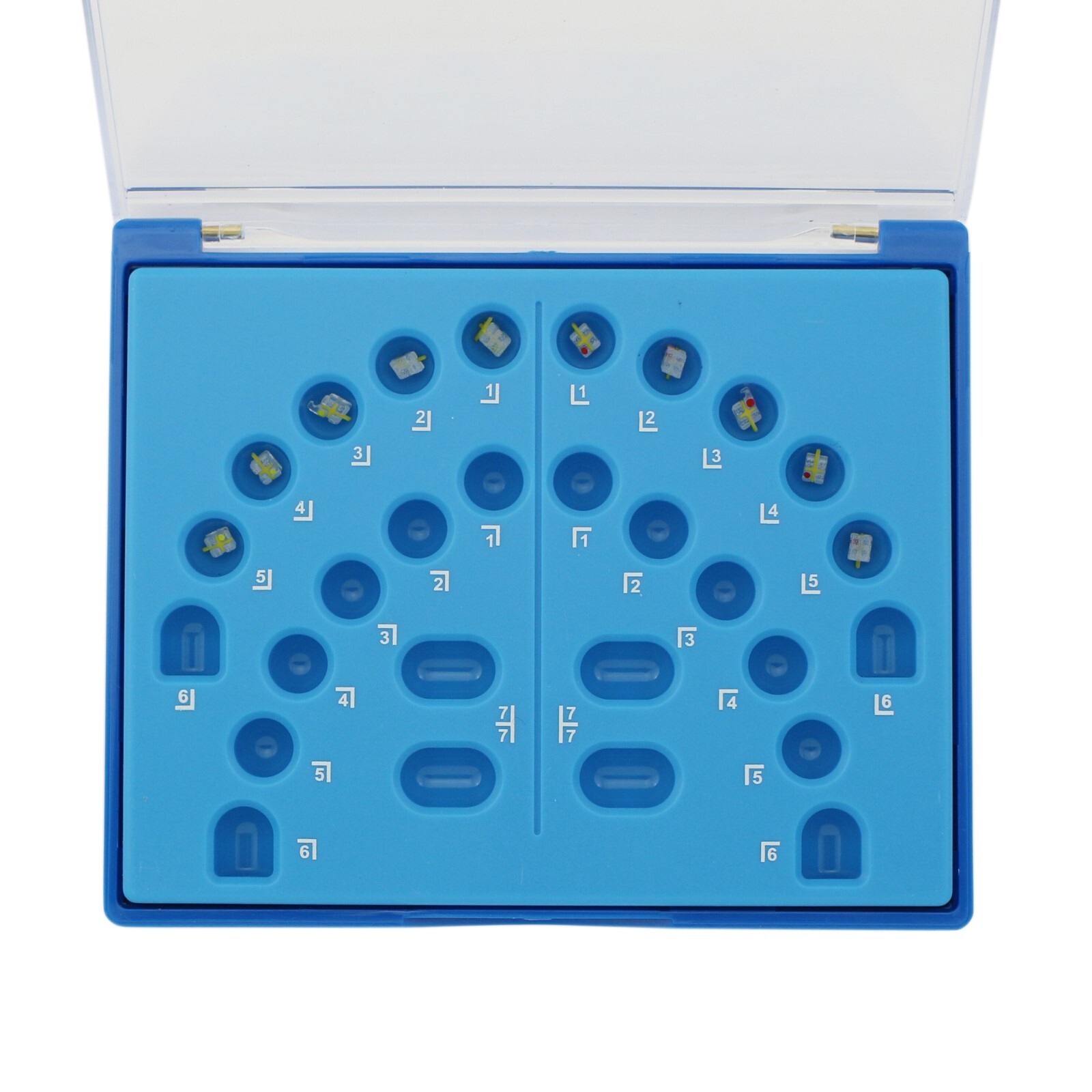 Orthodontic Sapphire Bracket Monocrystalline Aesthetic Brace Roth 022 3w/h Upper