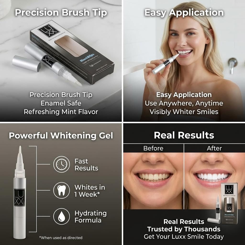 Teeth Whitening Pen Gel – 36% Carbamide Peroxide 1 Fl Oz (Pack of 1), Silver
