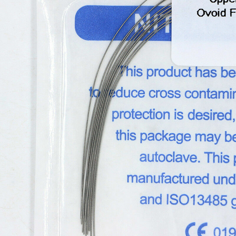 200×Dental Orthodontic Thermal Activated Niti Round Arch Wires 012 Upper Ovoid