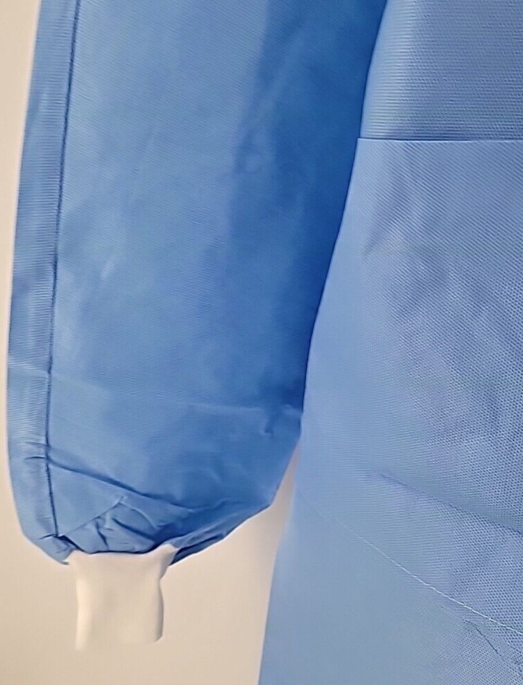 Kimtech Lab Coats A8 Certified Knit Cuffs 10034 Case of 25 Blue 2XL