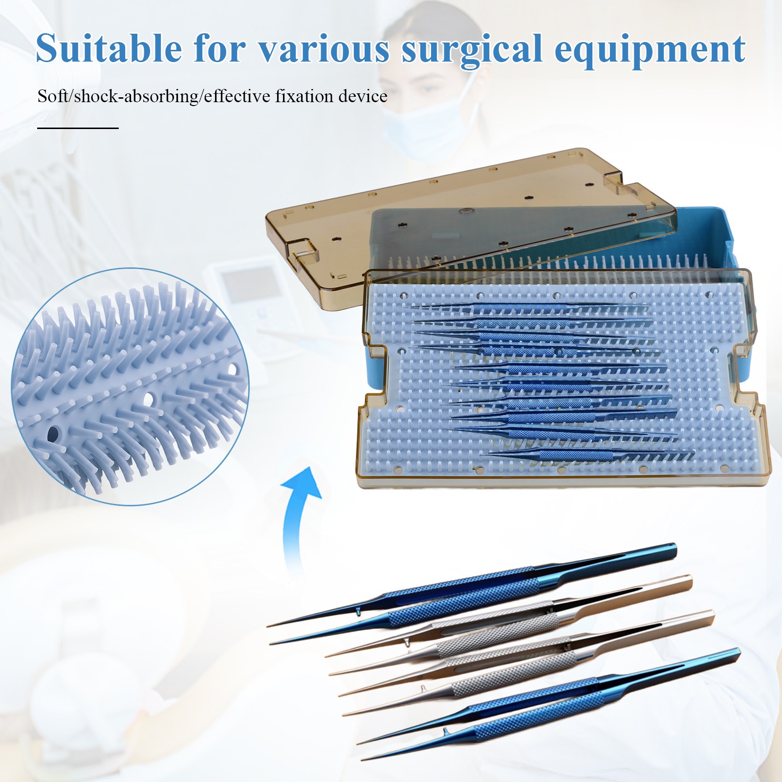 Double-layer Large Autoclavable Sterilization Case Tray Disinfection Box USSTOCK