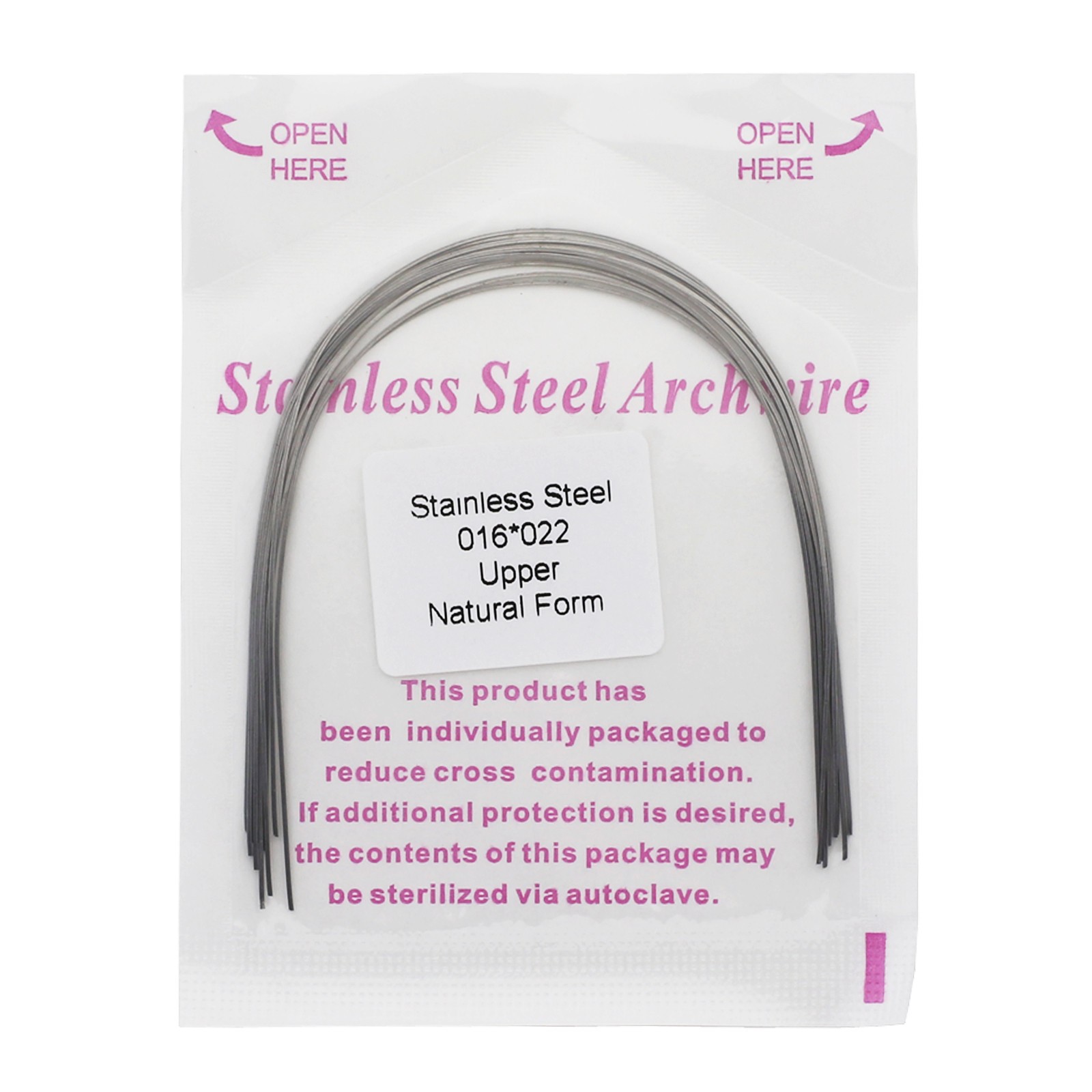 Dental Orthodontic Stainless Steel Arch Wire Rectangular Archwire Ovoid Natural