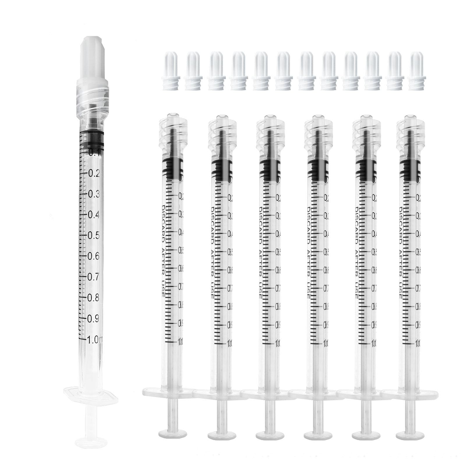 1mL Luer Lock Syringe (No Needle) – Sterile, Individually 1ml, Transparent
