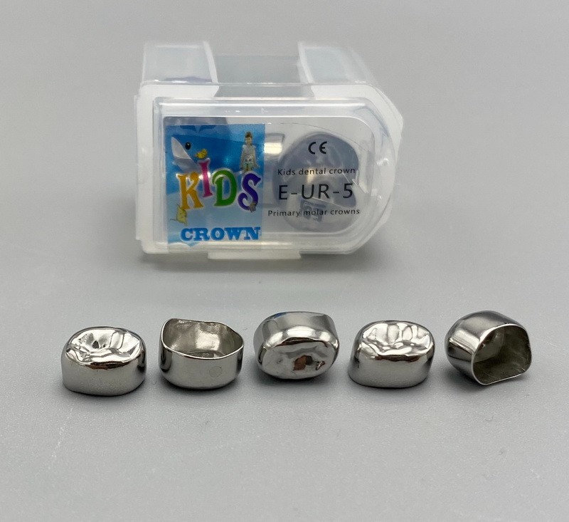 48Size Dental Kids Crown Stainless Steel Primary Molar Crowns Metal Pediatric