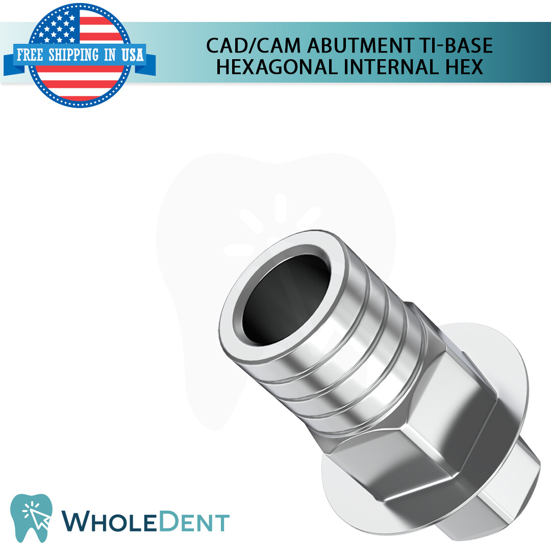 X1 Ti-Base CAD/CAM Hexagonal Abutment Titanium Dental Int Hex Connection 2.42mm