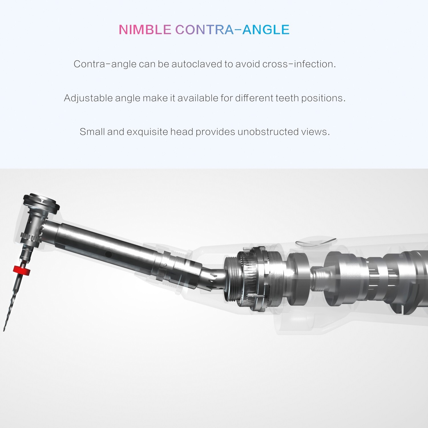 Woodpecker Dental Cordless Endo E-COM+ Endo Motor Handpiece W/Reciprocating Mode