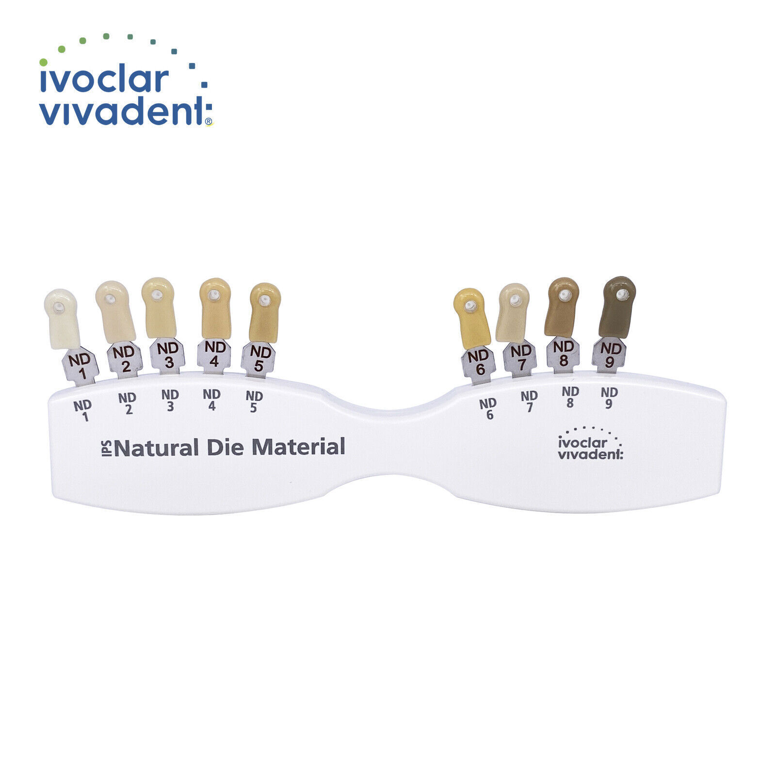 1Set Dental IPS Natural Die Material Shade Guide Ivoclar Vivadent ND1-9 Abutment