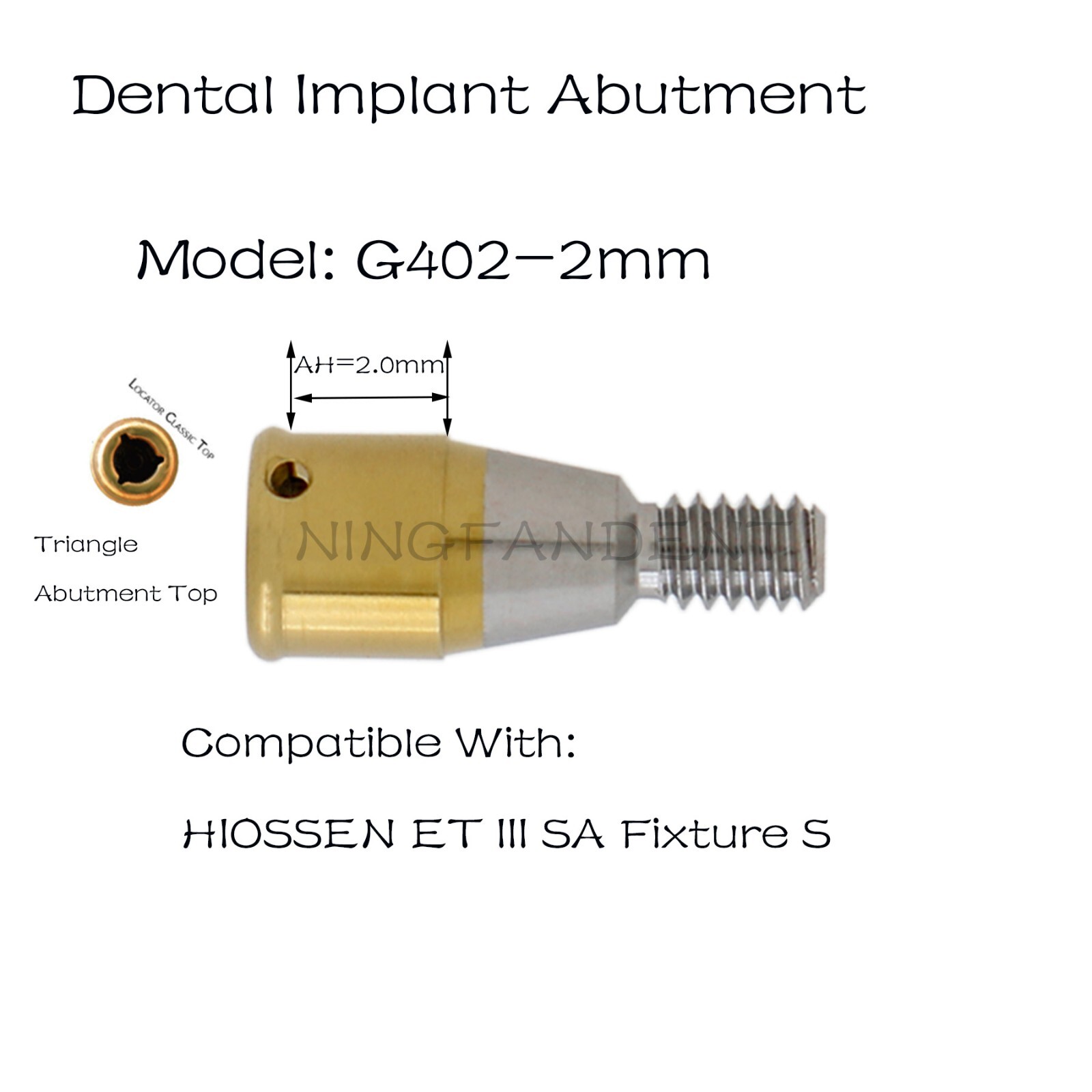 Implant Locat0r System Abutment 1-7.0mm GH For HIOSSEN ET III SA Ø3.7 Standard