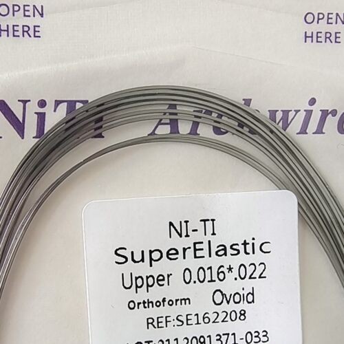 Dental Orthodontic Super Elastic Niti Round/Rectangular Arcos Arch Wires Ovoid