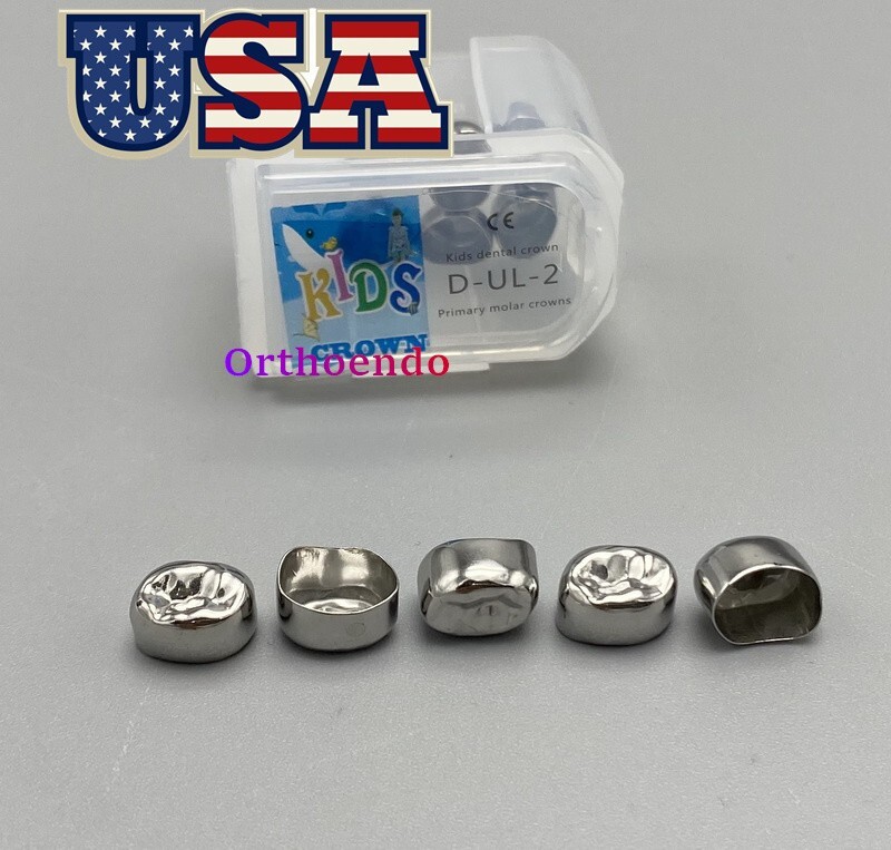 Dental Pediatric Crown Kids stainless steel molar crowns preformed Primary