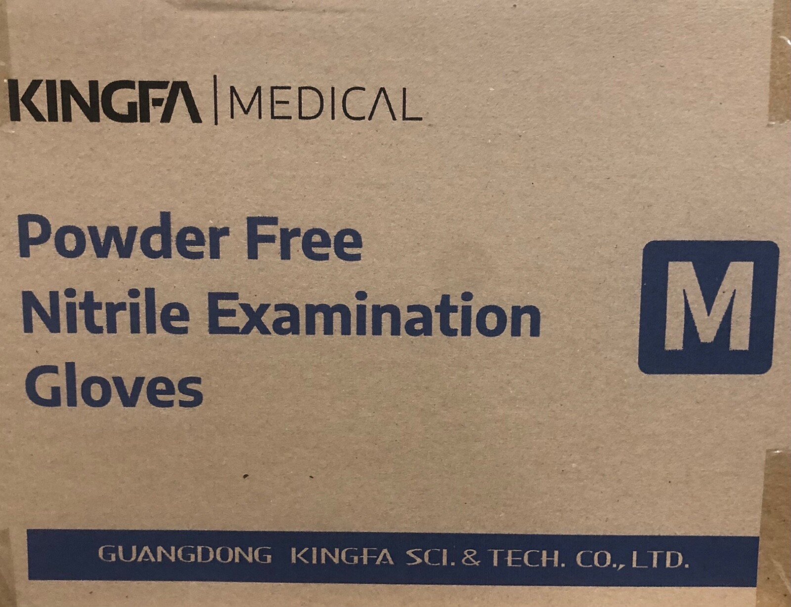 MEDICAL Powder Free NITRILE Examination Gloves, Medium, 1000pcs/Carton