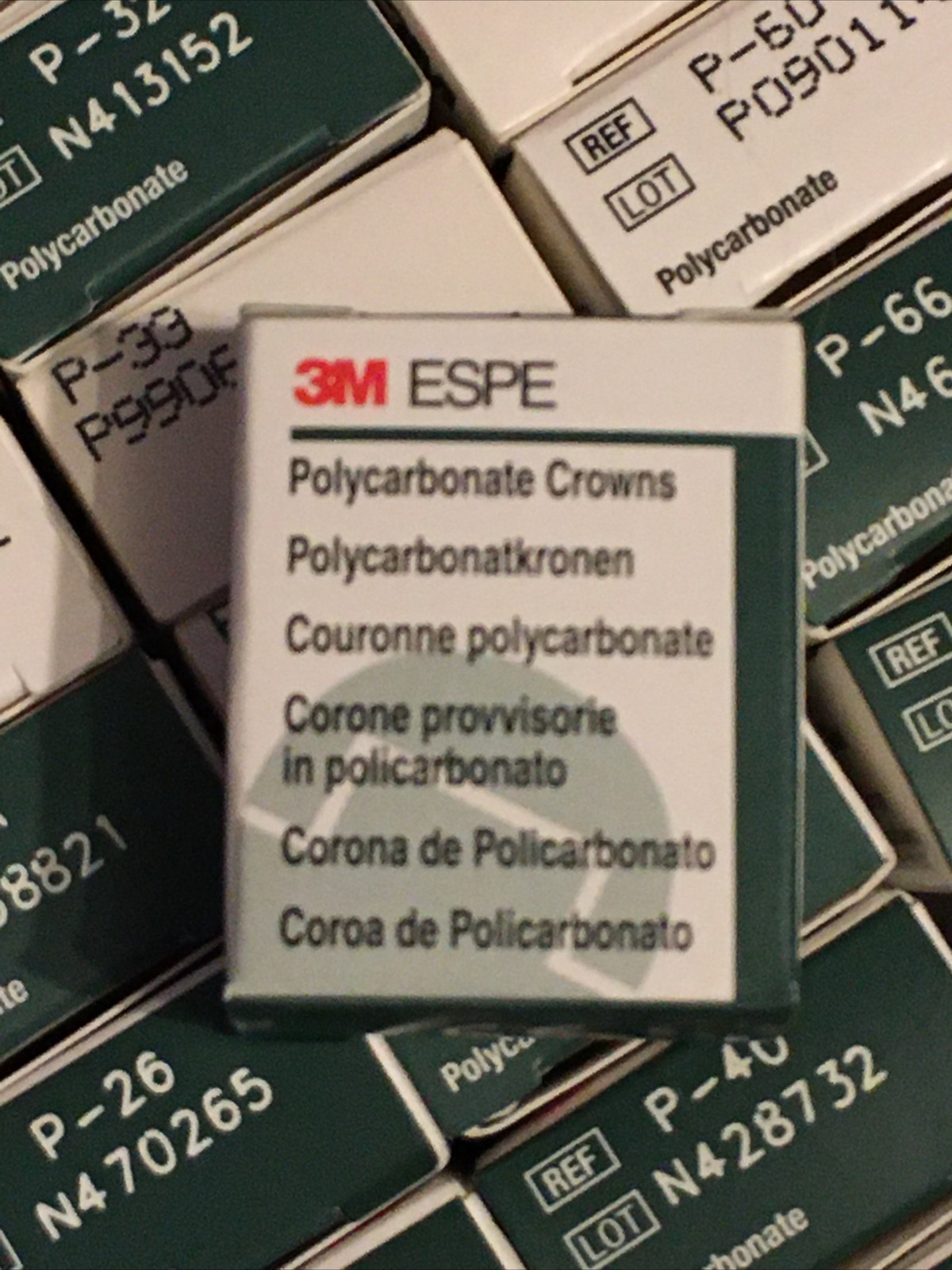 3M Iso ESPE Temporary POLYCARBONATE Dental 5Pk SIZES READ DROPBOX- 1 Box