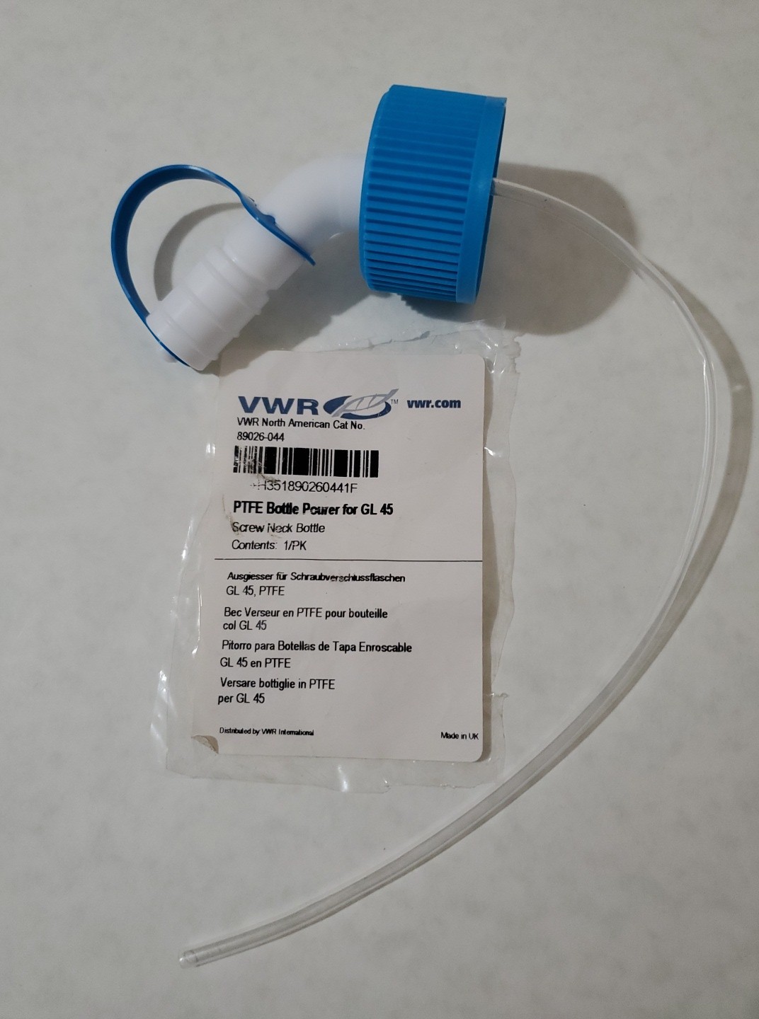 VWR GL45 Bottle Pourer Spout Cap p/n 89026-044 – Lab Science Biology Chemistry