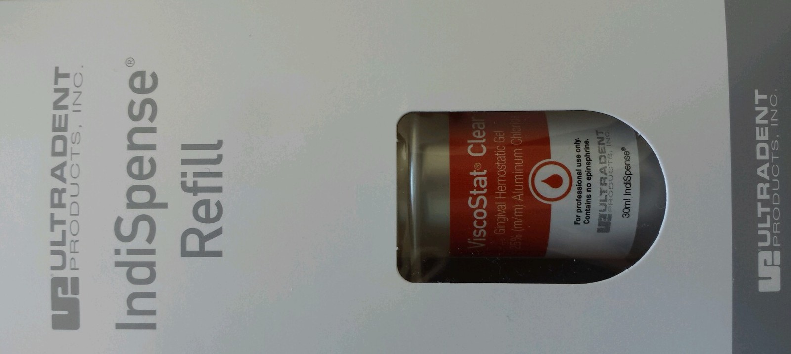 Dental Viscostat Clear Hemostatic Indispense Refill Ultradent Hemostasis 30 ml
