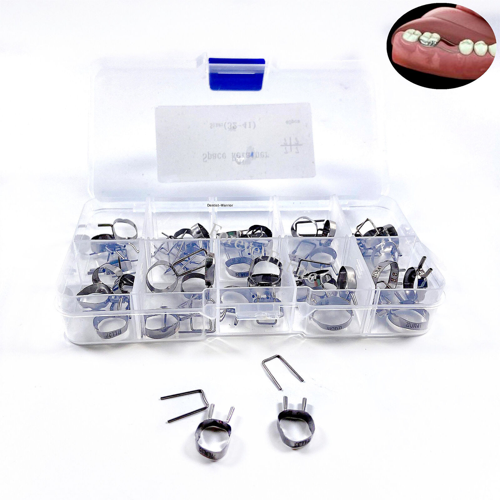 1-10Box Dental Teeth Brace Preformed Space Maintainer Retainer Molar Bands 2nd