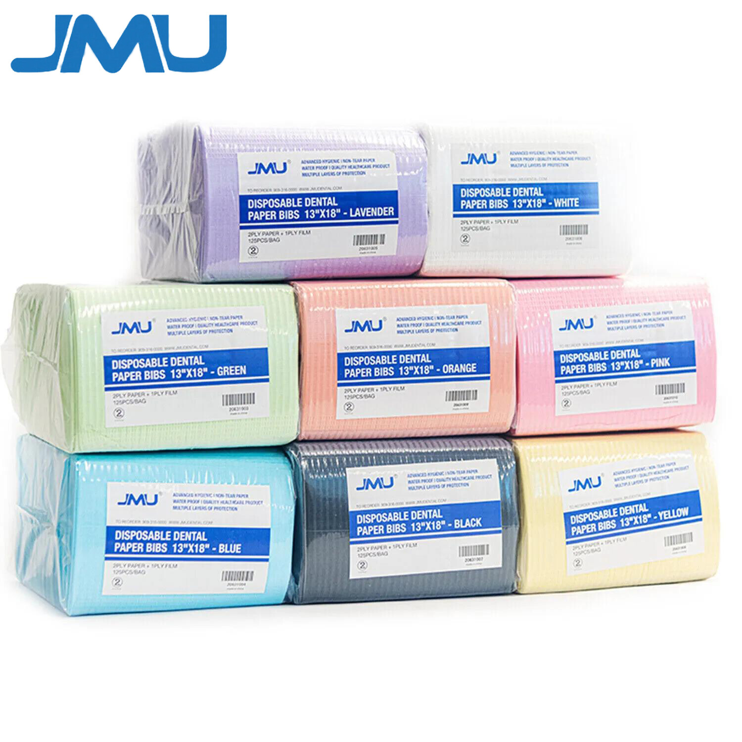 1000Pcs/8Bags Disposable Dental Bibs 3-Ply Medical Tray Covers Towels 13″x18″