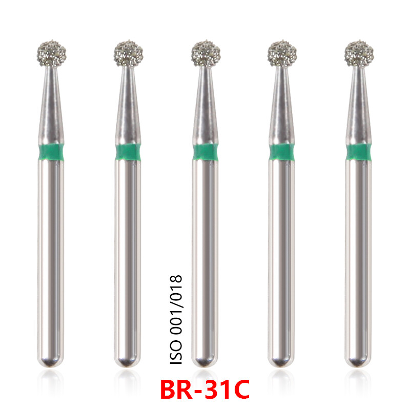 20Types 100Pcs Dental Diamond Burs Drills For High Speed Handpiece Medium FG BUR