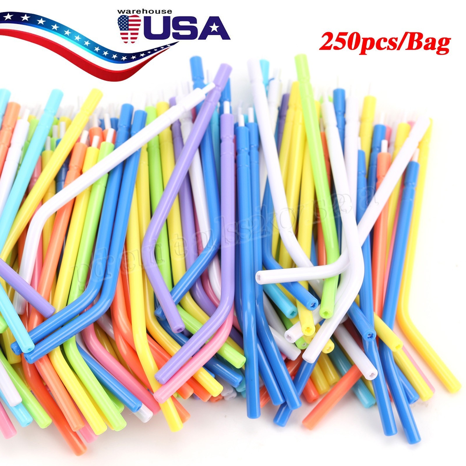 250 pcs Disposable Air Water Syringe Tips with cores High Quality Free Return