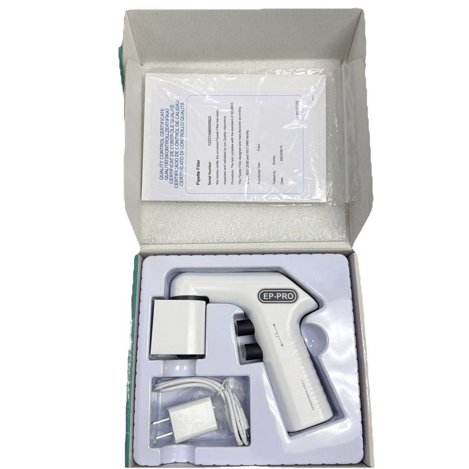 JOANLAB Electric Pipette Controller 0.1-200ml Lab Automatic Pipettor 110v/220v