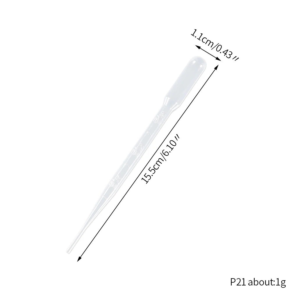 100PCS 3ML Transfer Pipettes Plastic Droppers Disposable Dropper for Resin