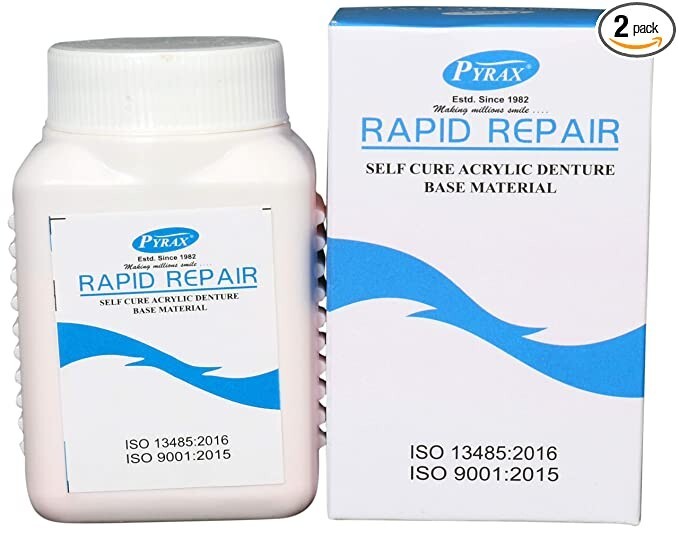 Dental RAPID REPAIR Self Cure Denture Repair Material – Various Shades and Packs