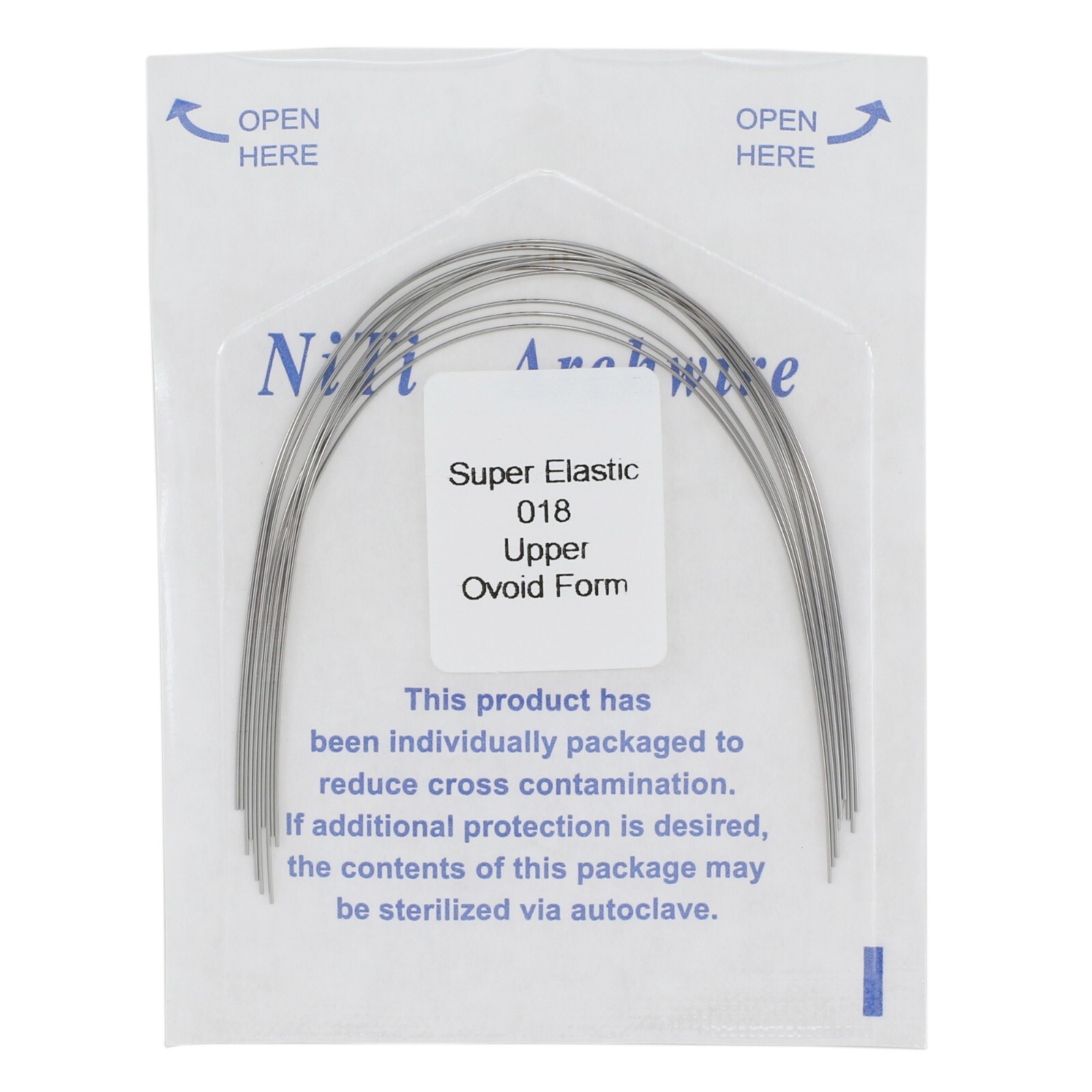 Dental Orthodontic Elastic Niti Arch Wire Round Ovoid 012 014 016 18 Upper Lower