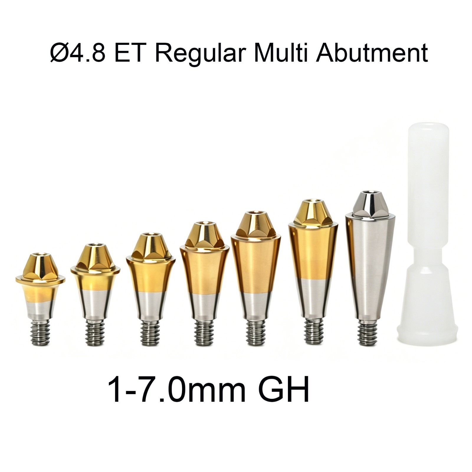Dental Multi unit straight abutment 4.8 MU fits Hiossen Osstem Mini Regular plat