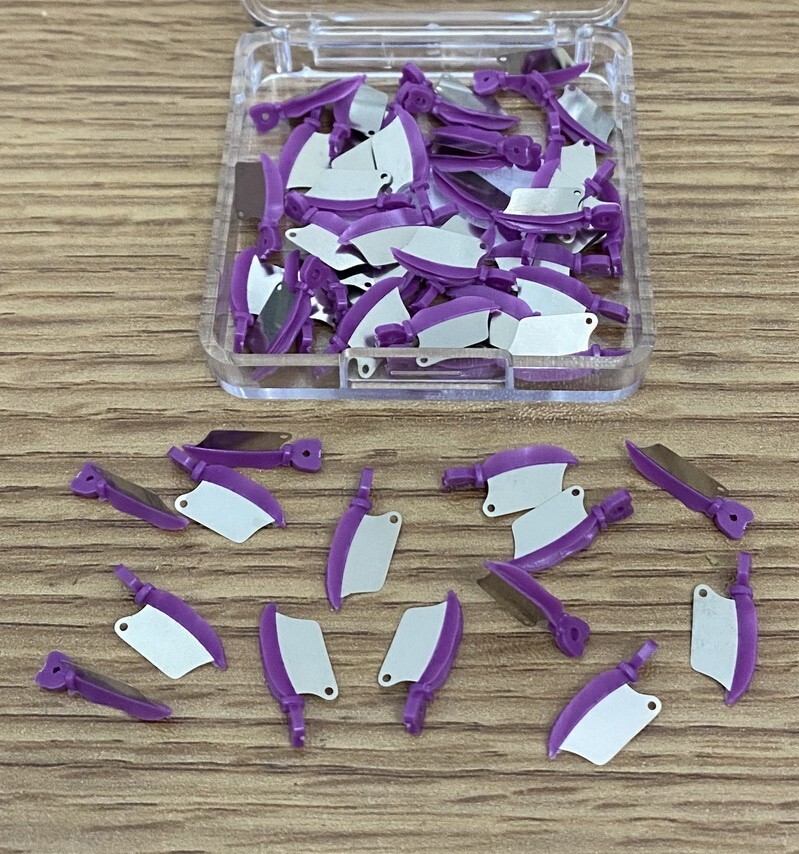 50PCS Dental Matrix Fender Wedges Prep Interproximal Diastema Wedge Guard L/M/S