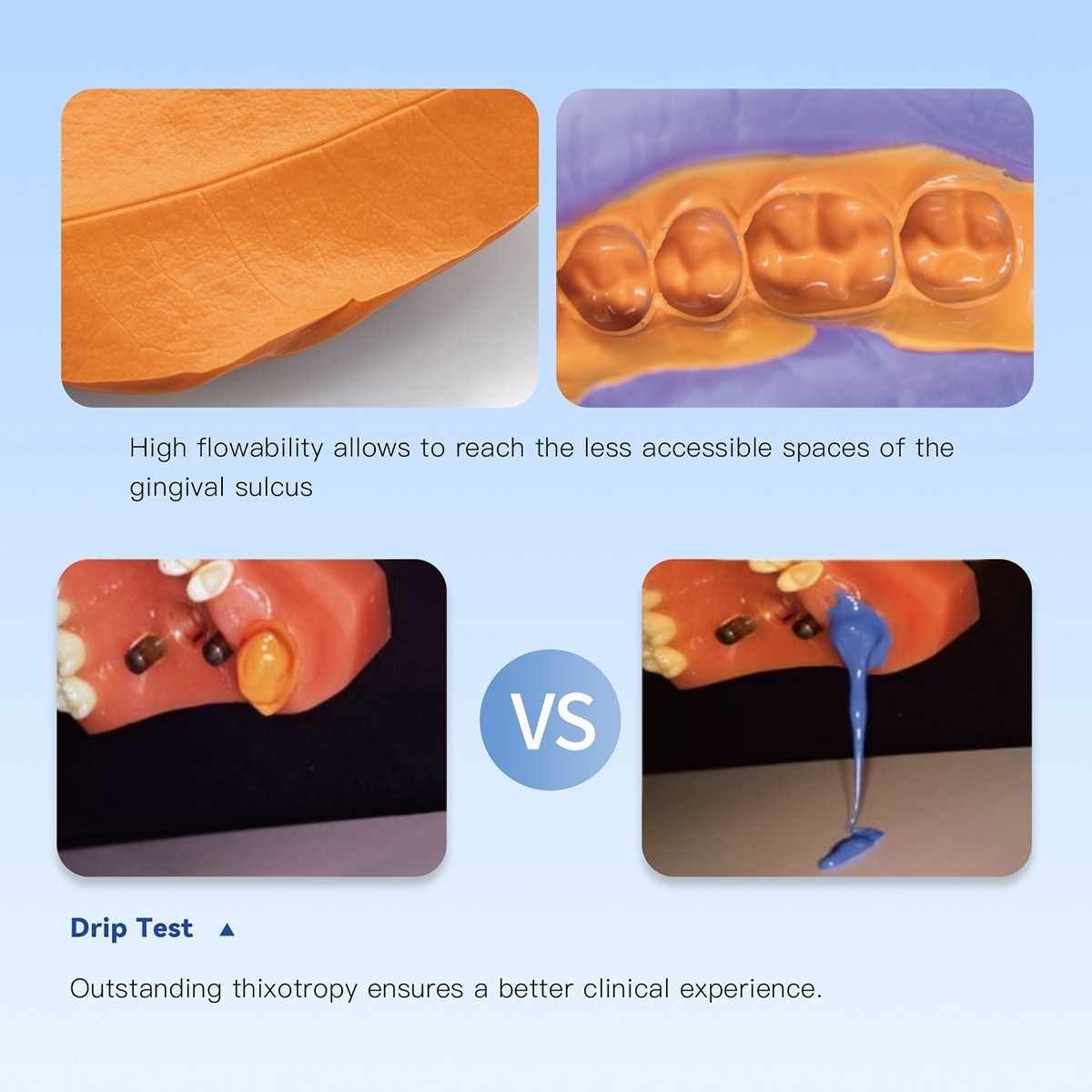 AZDENT Dental Impression Material Silicone Putty Heavy/Light Body Normal/Fast