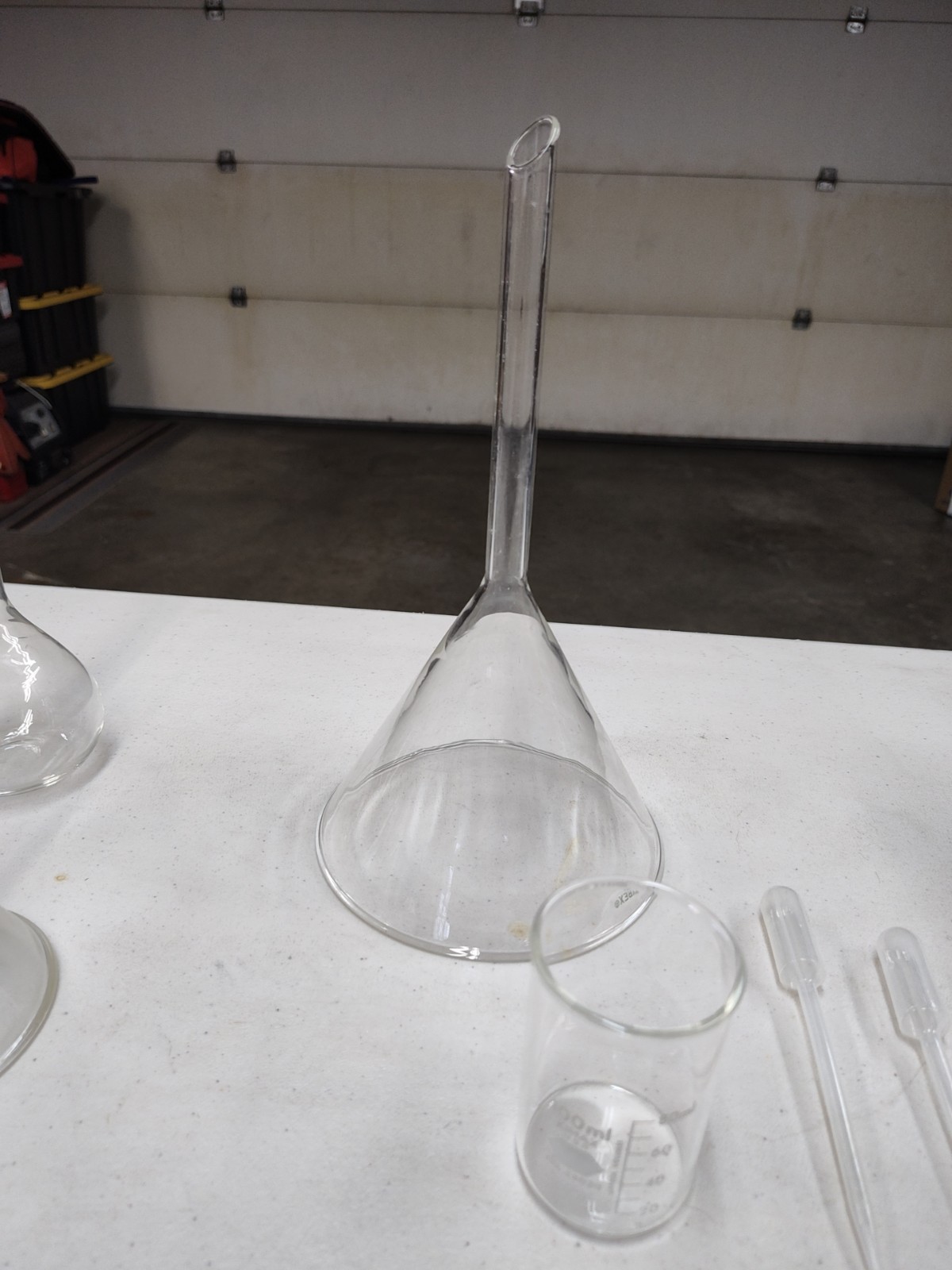 Pyrex & Kimex Glass Vacuum Flasks Beakers Tubes Lids Lab Chemistry Huge Lot