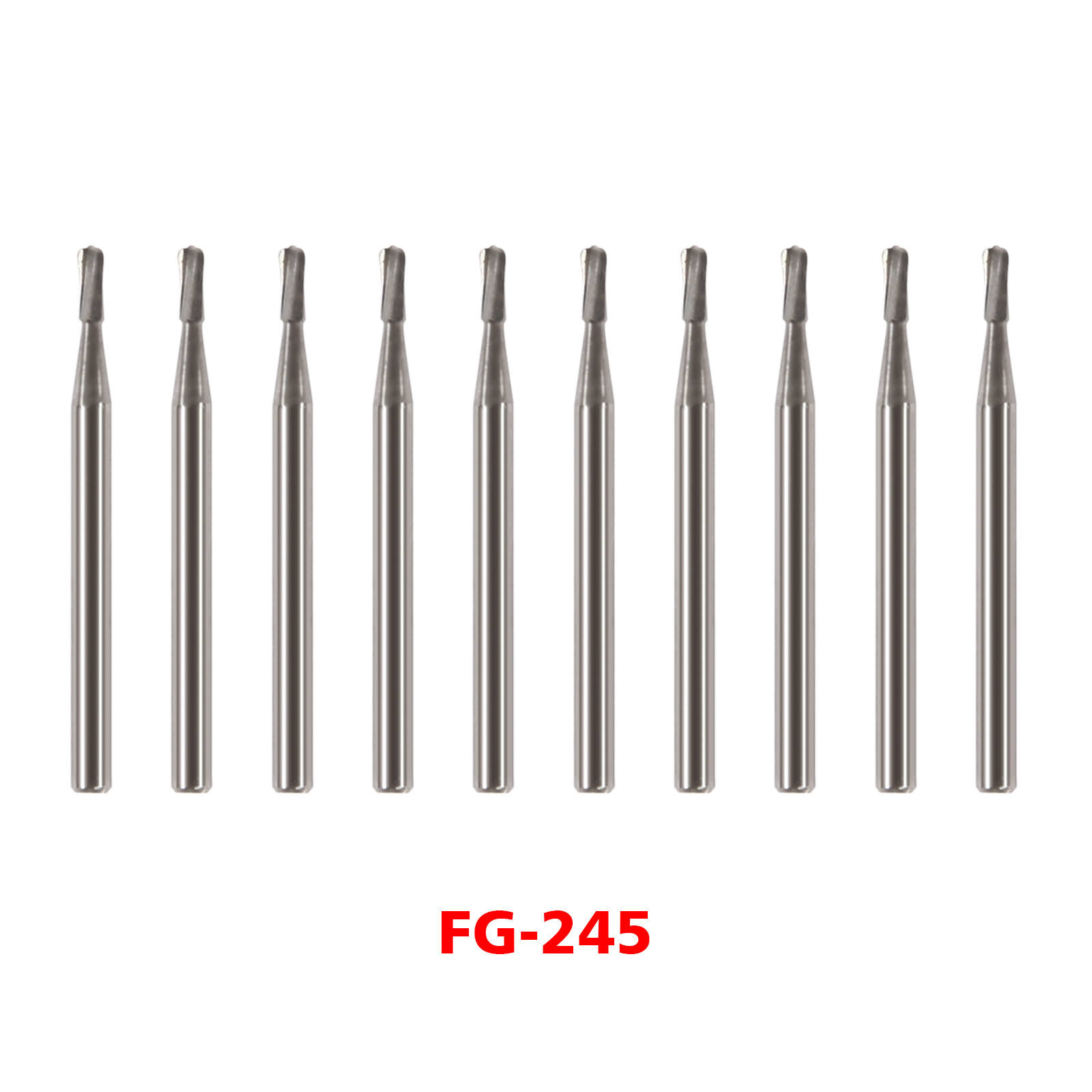 Dental Carbide Burs Pear-Shaped Type for High Speed Tungsten Steel Bur FG245 DS