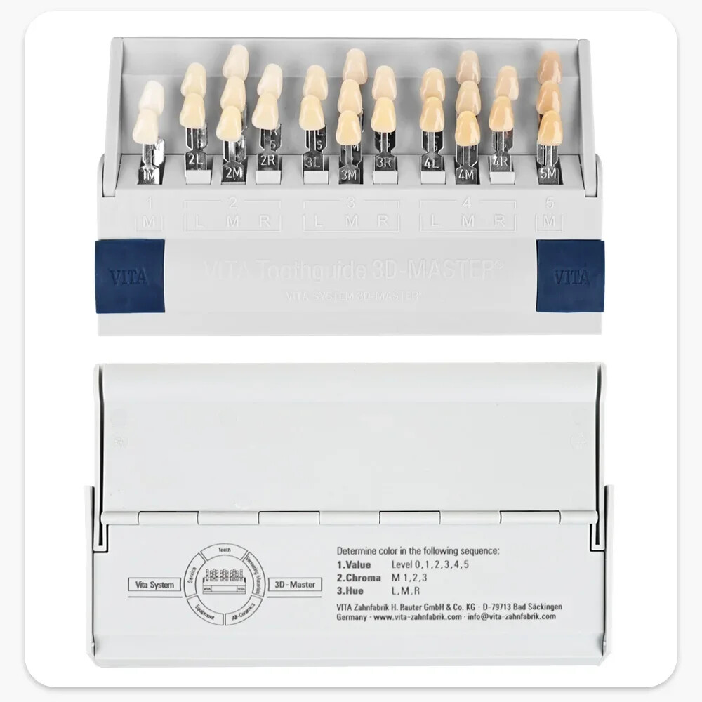 VITA Dental Lab Resin Toothguide 3D Master with Bleached Shade Guide 16/29 Color