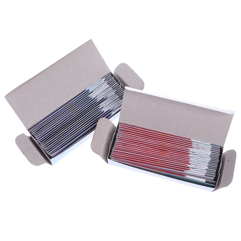 200 Sheets/Box Dental Articulating Paper Double Sided Teeth Care Blue/Red Strips