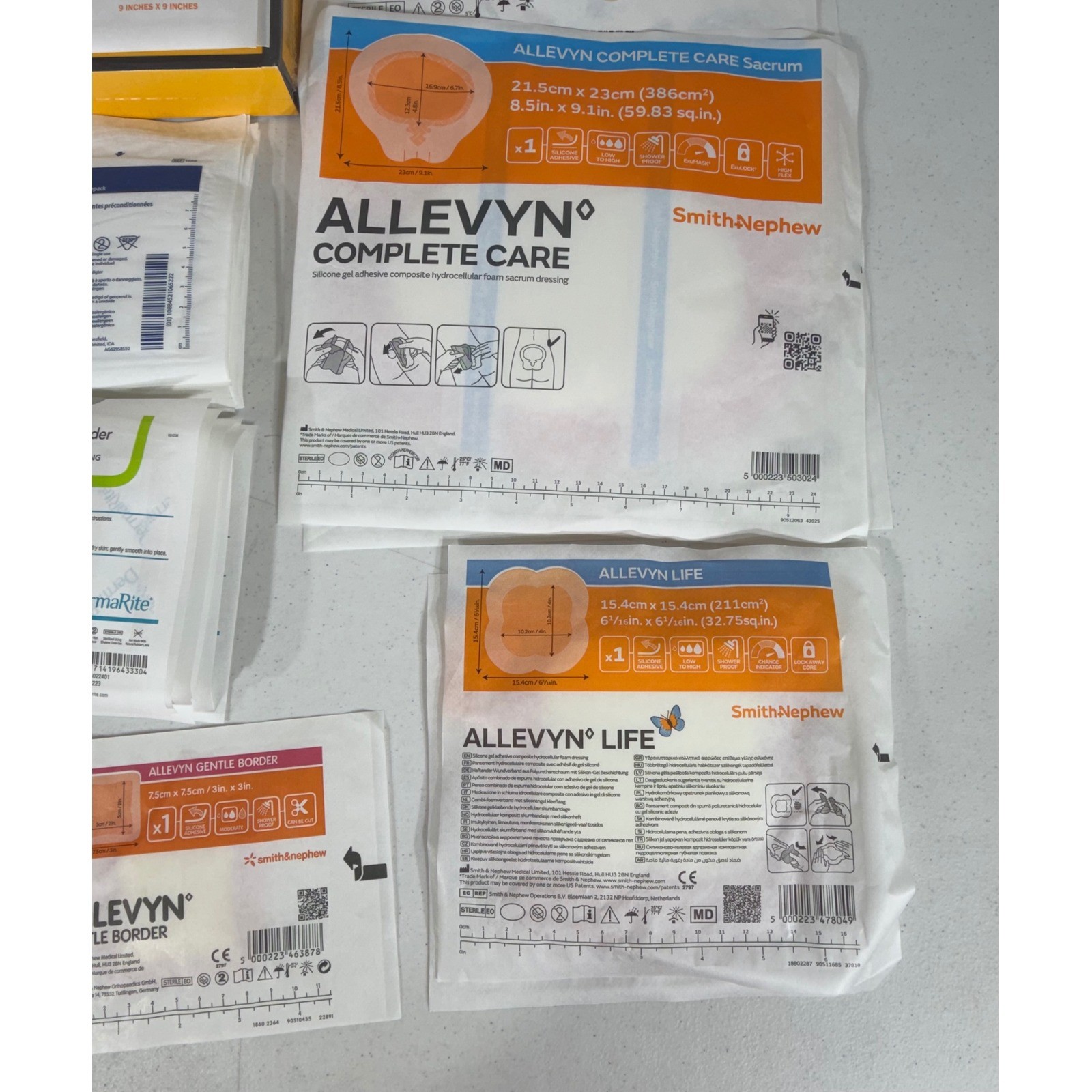 Large Wound Care Medical Supply Lot Mixed Sizes White Sterile Bandage Dressing