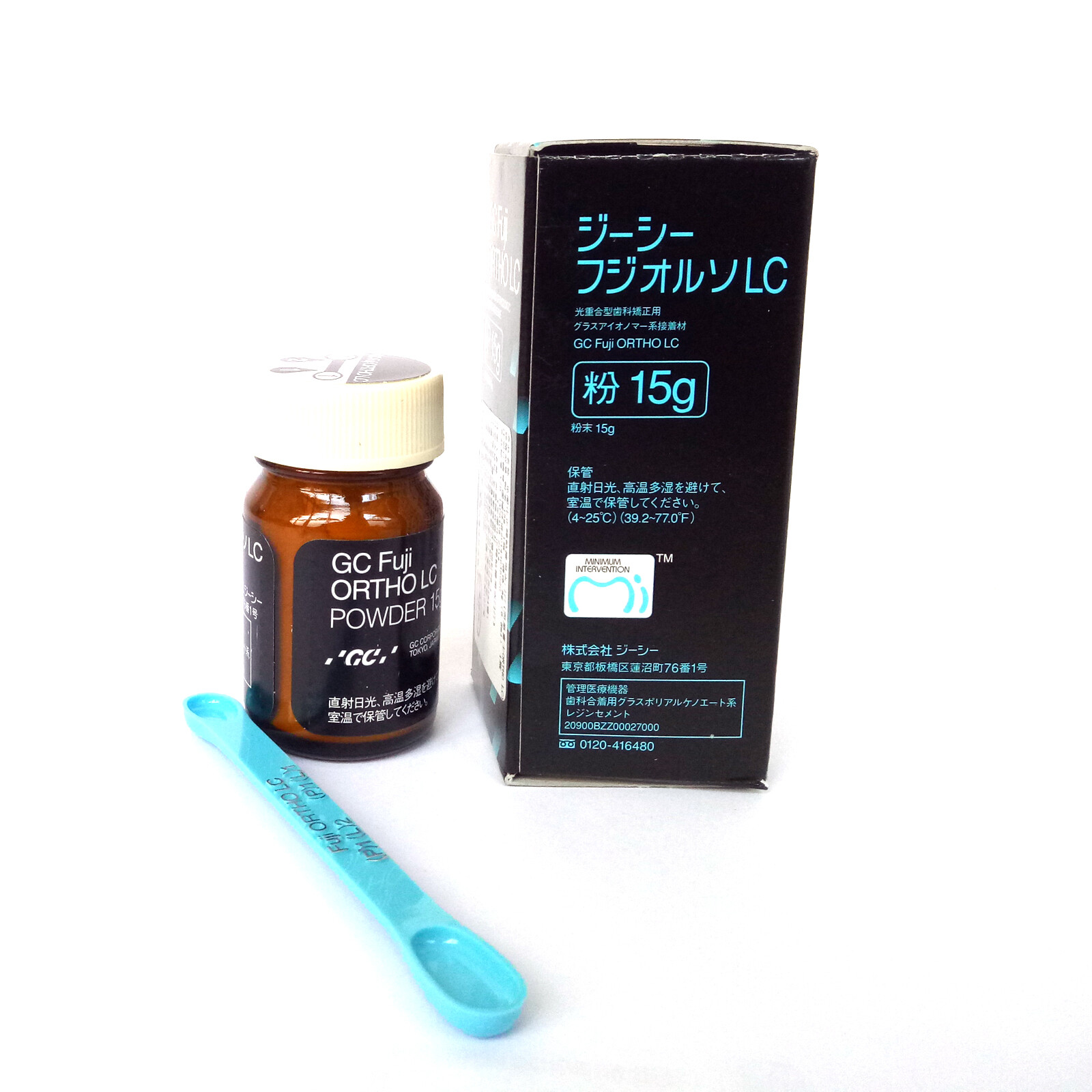 GC Fuji ORTHO LC light-cure Glass Ionomer Cement liquid 8g Power 15g CE