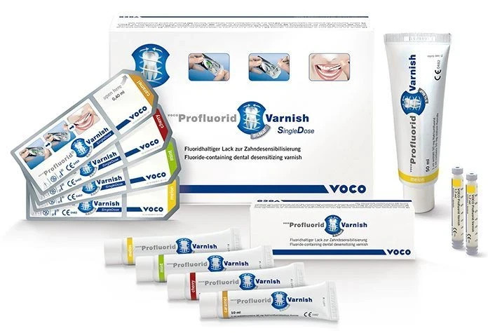Voco Profluorid Varnish 10 Single Dose (Cherry,Melon,Caramel,Mint).