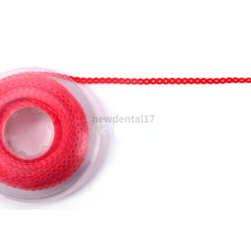 10PC Dental Orthodontic Elastic Rubber Power Chain Braces Bands Short/Long/Close