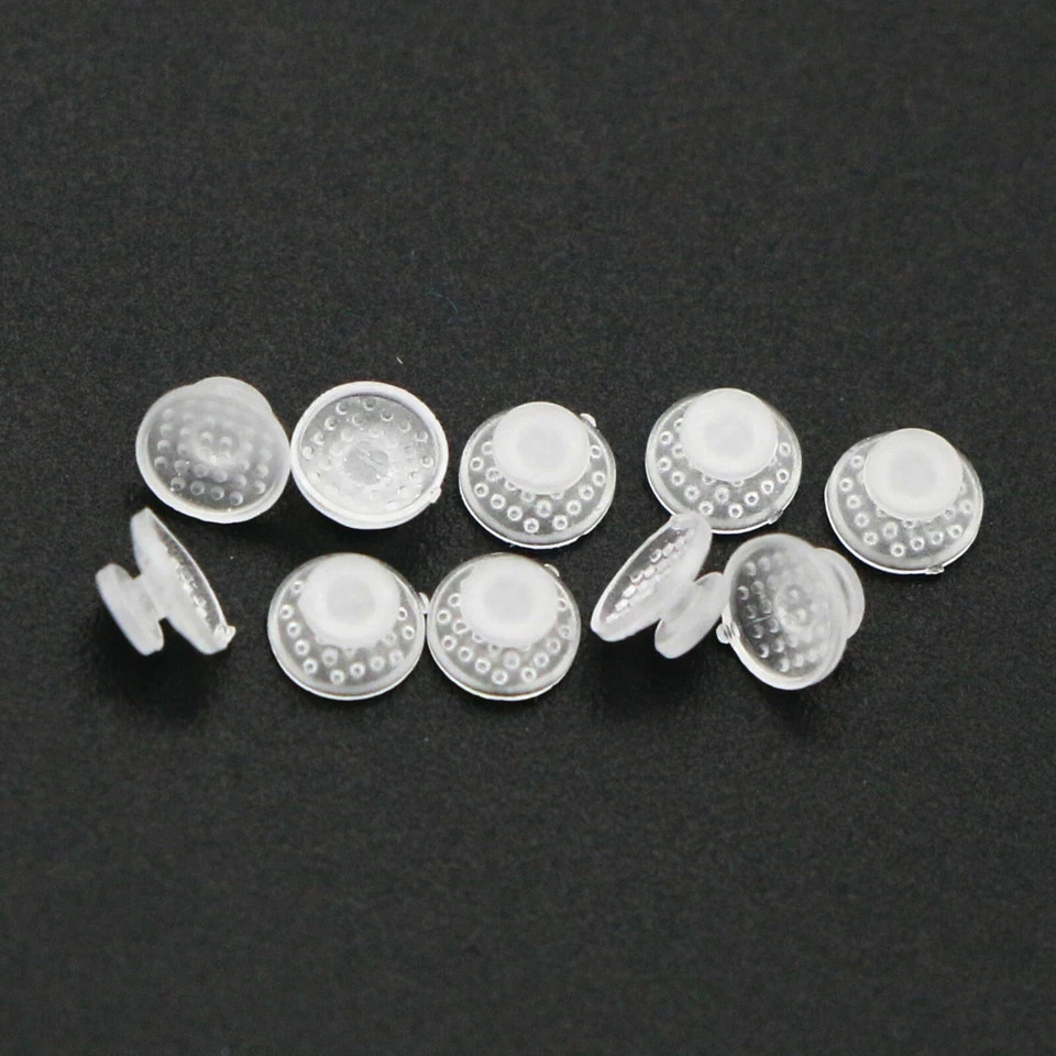 10Pcs/pack Dental Ortho Ceramic Clear Lingual Button Bondable Round Composite