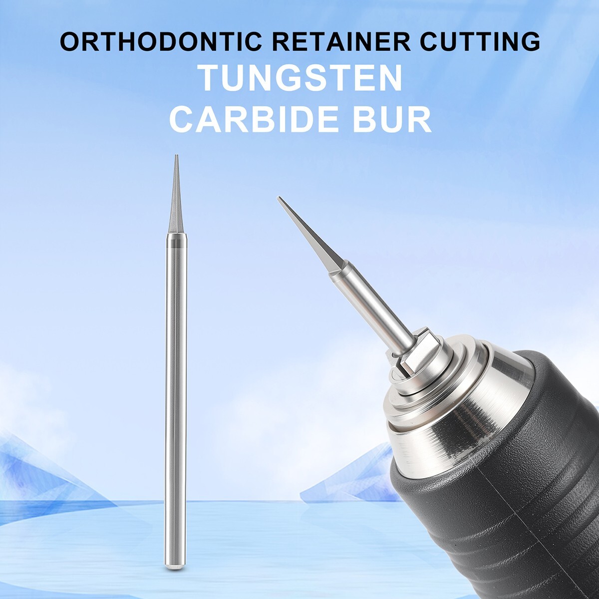AZDENT Dental Orthodontic Retainer Cutting Tungsten Carbide Burs HP2.35mm