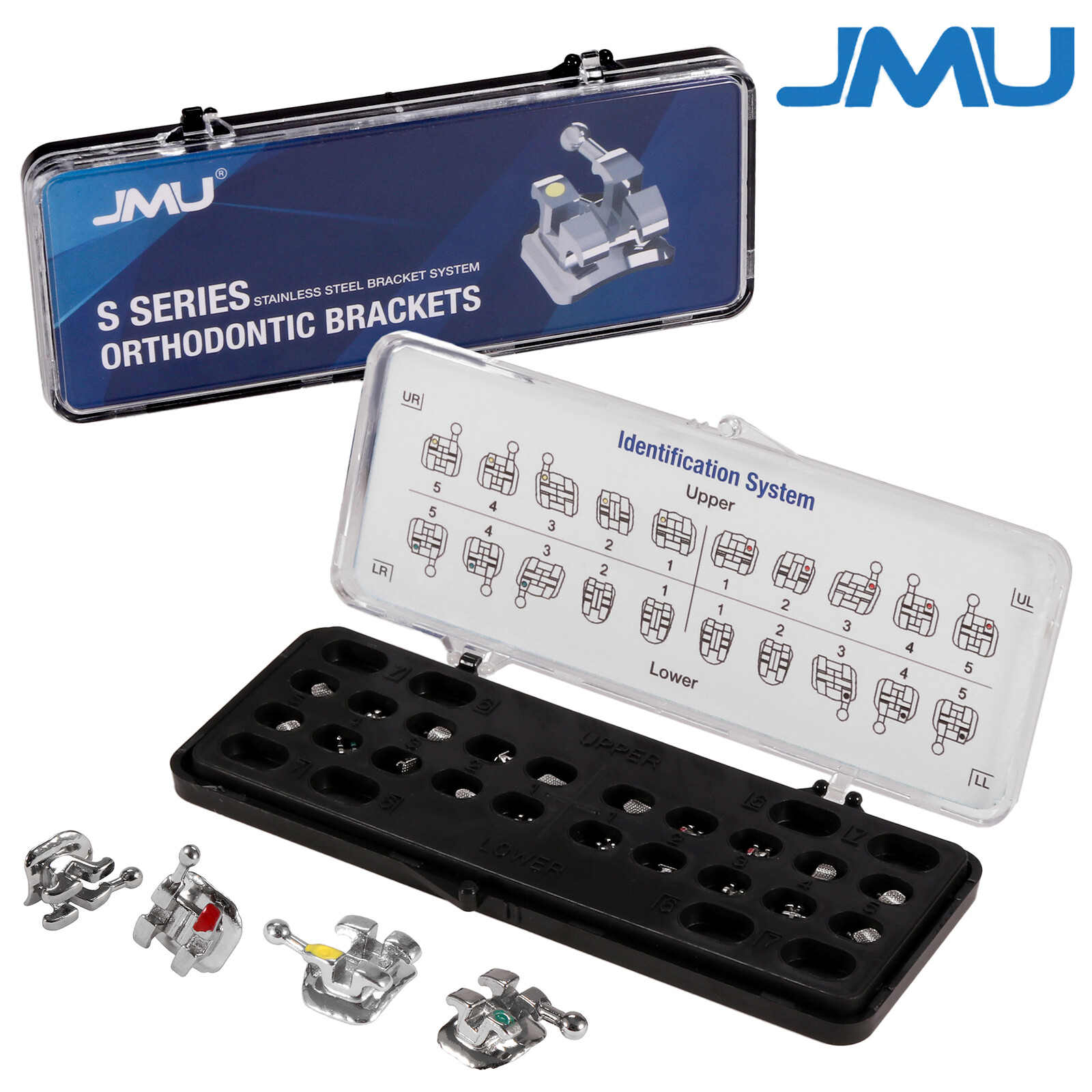 Orthodontic Metal Brackets Standard Roth/MBT Braces .022/.018 Hooks 3-4-5 20/Set