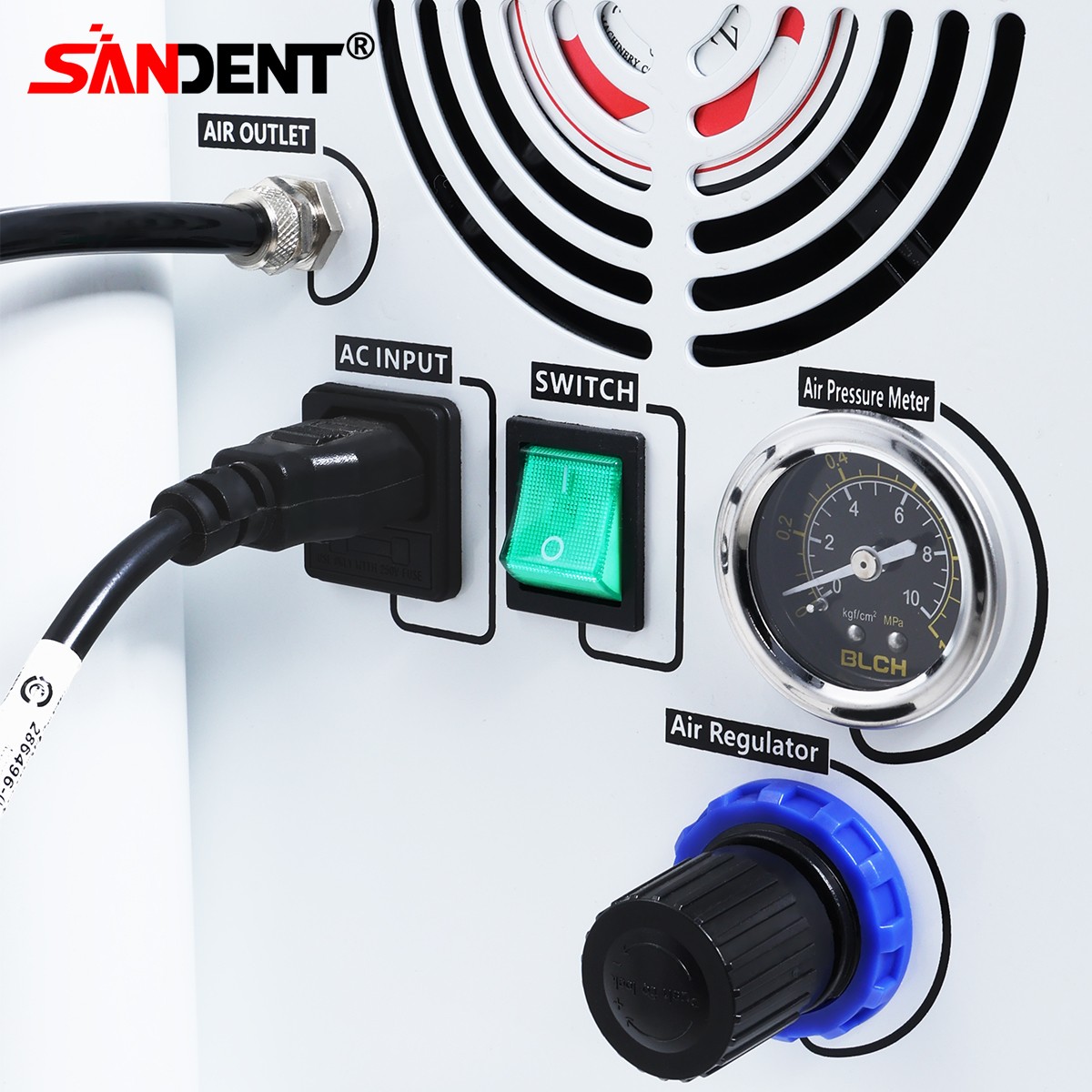 Portable Dental Delivery Unit Air Compressor Suction System 4H Light Scaler