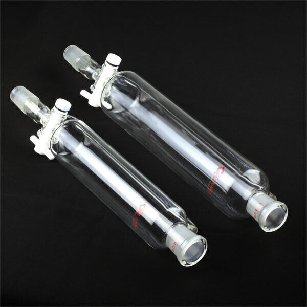 25ml-500ml Funnel PTFE Stopcock receiver Glassware Laboratory Organic